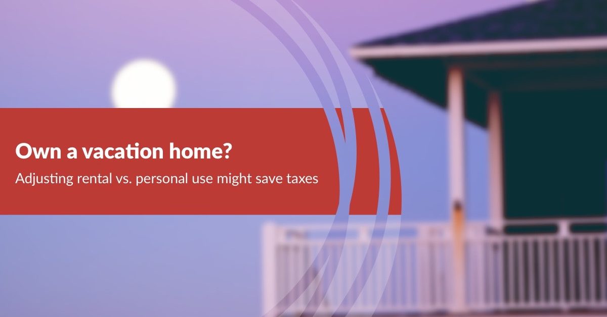 vacation home tax save