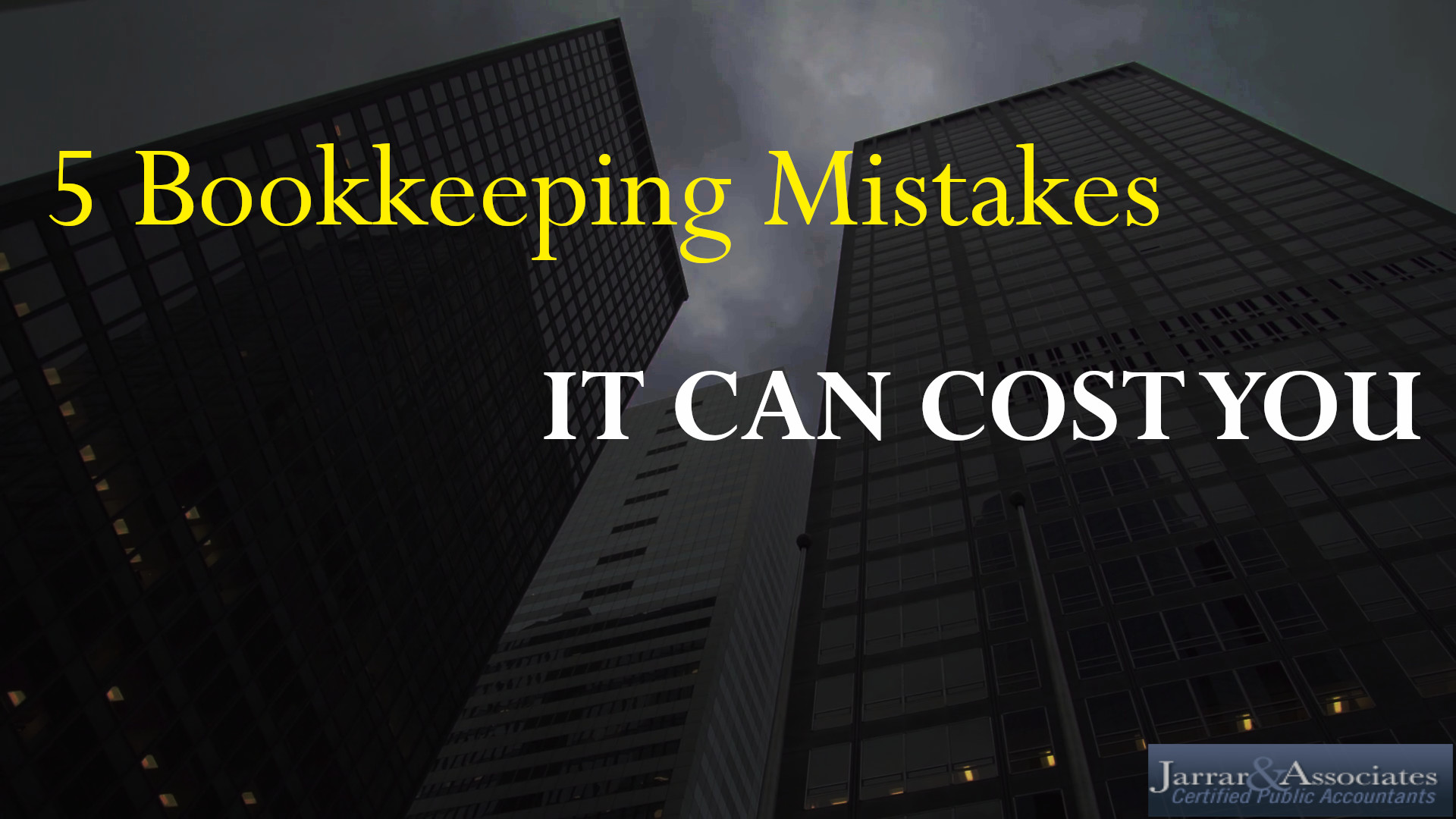 Bookkeeping Mistakes